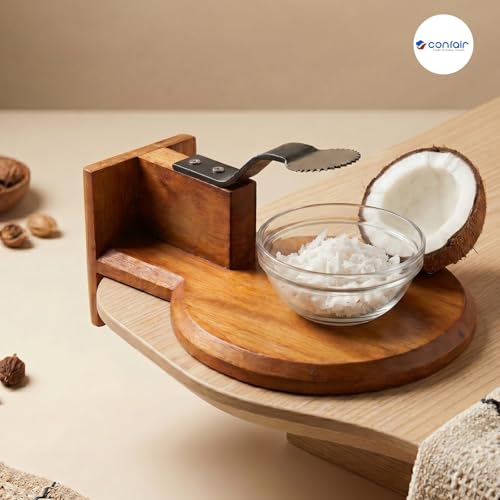Manual Coconut Scraper with Table Edge Clamp