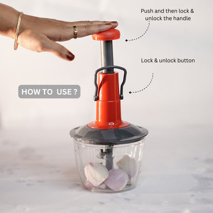 Manual  Push Chopper (1000 ml)